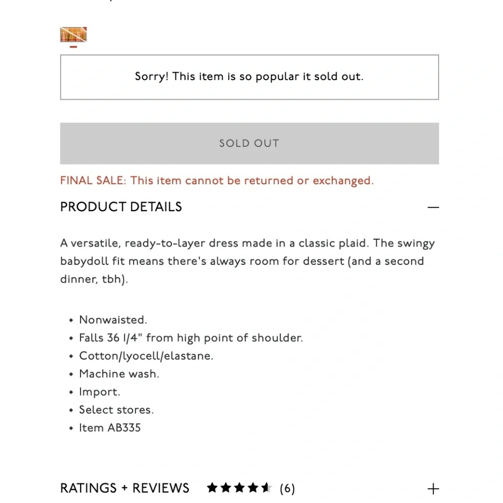 Madewell Plaid Babydoll Cami Dress Madras Spiced Olive M - Picture 4 of 12